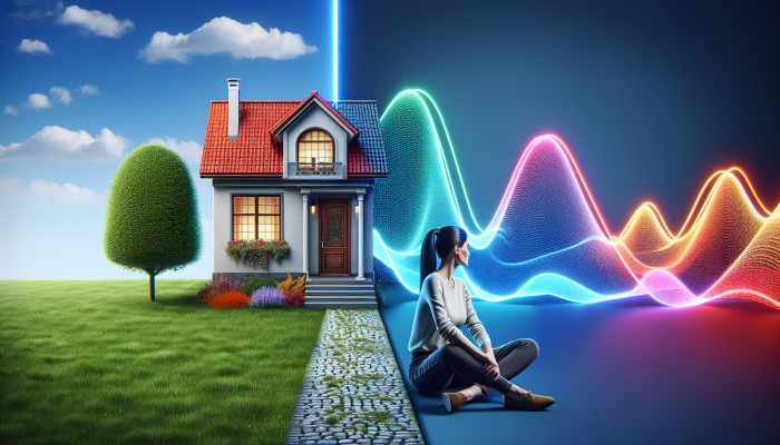 Target: United Kingdom | DCL Visual representation of a house symbolising fixed rates and a graph illustrating variable rates, with a person deliberating between the two.