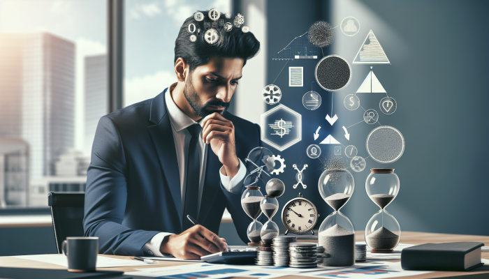 Advanced Tax Benefits of Debt Consolidation: A Comprehensive Guide | DCL A UK business owner reviewing financial documents in a modern office, considering tax relief for debt consolidation.